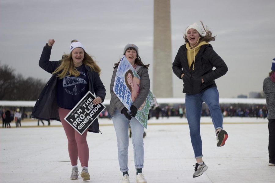 Marian students in Washington D.C. for annual March for Life.