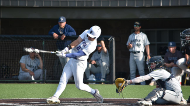 Marian Baseball Swept by No. 11 Taylor in Doubleheader